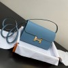 Hermes Constance Long To Go Wallet in Blue Jean Epsom Leather GHW