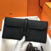 Hermes Jige Elan 29 Clutch In Black Epsom Leather