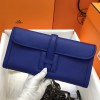 Hermes Jige Elan 29 Clutch In Blue Electric Epsom Leather