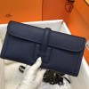 Hermes Jige Elan 29 Clutch In Deep Blue Epsom Leather