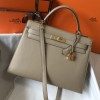 Hermes Kelly 32cm Bag in Epsom Leather Gray