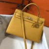 Hermes Kelly 32cm Bag in Epsom Leather Jaune Amber