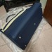Hermes Voyage Kelly 50 Bag in Deep Blue Togo Leather PHW Hermes Voyage Kelly 50 Bag in Deep Blue Togo Leather PHW