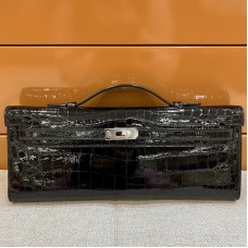 Shop Replica Hermes Kelly Cut Clutch Black Niloticus Crocodile Shiny Skin Replica Hermes Kelly Cut Clutch Black Niloticus Crocodile Shiny Skin