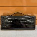 Hermes Kelly Cut Clutch in Black Crocodile Niloticus Shiny Skin Hermes Kelly Cut Clutch in Black Crocodile Niloticus Shiny Skin