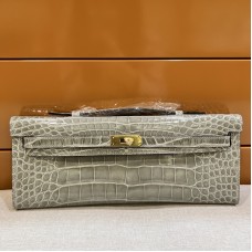 Shop Replica Hermes Kelly Cut Clutch Gris Névé Alligator Crocodile Shiny Skin Replica Hermes Kelly Cut Clutch Gris Névé Alligator Crocodile Shiny Skin