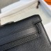 Hermes Kelly Cut Clutch in Black Epsom Leather Hermes Kelly Cut Clutch in Black Epsom Leather