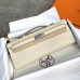 Hermes Kelly Cut Clutch in Craie Epsom Leather Hermes Kelly Cut Clutch in Craie Epsom Leather