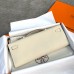 Hermes Kelly Cut Clutch in Craie Epsom Leather Hermes Kelly Cut Clutch in Craie Epsom Leather