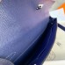 Hermes Kelly Cut Clutch in Deep Blue Epsom Leather Hermes Kelly Cut Clutch in Deep Blue Epsom Leather