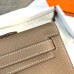 Hermes Kelly Cut Clutch in Etoupe Epsom Leather Hermes Kelly Cut Clutch in Etoupe Epsom Leather