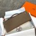 Hermes Kelly Cut Clutch in Etoupe Epsom Leather Hermes Kelly Cut Clutch in Etoupe Epsom Leather