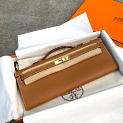 Replica Hermes Kelly Cut Clutch in Gold Epsom Leather Replica Hermes Kelly Cut Clutch Gold Epsom Leather gold hardware