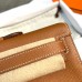 Hermes Kelly Cut Clutch in Gold Epsom Leather