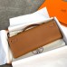 Hermes Kelly Cut Clutch in Gold Epsom Leather