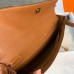 Hermes Kelly Cut Clutch in Gold Epsom Leather