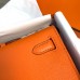 Hermes Kelly Cut Clutch in Orange Epsom Leather Hermes Kelly Cut Clutch in Orange Epsom Leather