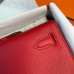 Hermes Kelly Cut Clutch in Red Epsom Leather Hermes Kelly Cut Clutch in Red Epsom Leather