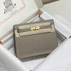Hermes Kelly Danse Evercolor Bag Grey GHW