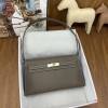 Hermes Kelly Elan Chevre Etoupe GHW