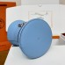 Blue Epsom Leather Grain Texture - Replica Hermes Medor Bag