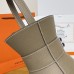 Replica Hermes Mini Medor Bag in Etoupe color