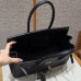 Hermes Shoulder Birkin 29 in Black Evercolor Leather