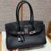 Hermes Shoulder Birkin 29 in Black Evercolor Leather