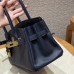 Hermes Shoulder Birkin 29 in Blue Presse Evercolor Leather