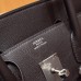 Hermes Shoulder Birkin 29 in Ebene Evercolor Leather