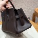 Hermes Shoulder Birkin 29 in Ebene Evercolor Leather
