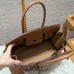 Hermes Shoulder Birkin 29 in Gold Evercolor Leather