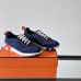 Heel counter and pull tab on Replica Hermes Bouncing Sneaker