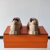 Premium leather texture close-up on Replica Hermes Bouncing Sneaker