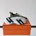 Top down view showing laces and collar of Replica Hermes Bouncing Sneaker