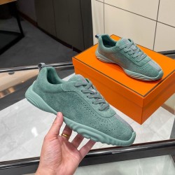 Replica Hermès Neon Men’s Casual Day Sneaker Green Suede Leather Chaine d’Ancre Anchor Inspired Sculpted Stone Blue Rubber Sole Lambskin Lining Breathable Perforated Toe Luxury Leather Trainer Shoe Replica Hermès Neon Men’s Casual Day Sneaker Green Suede Leather Chaine d’Ancre Anchor Inspired Sculpted Stone Blue Rubber Sole Lambskin Lining Breathable Perforated Toe Luxury Leather Trainer Shoe